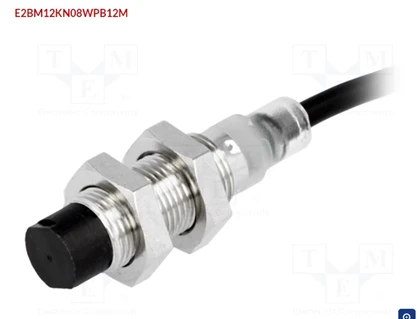 OMRON E2B-M12KN08-WP-B1 2M-sensor: induktiv; UD: PNP / NEJ; 0÷8 mm; 10÷30VDC; M12; IP67; 200mA